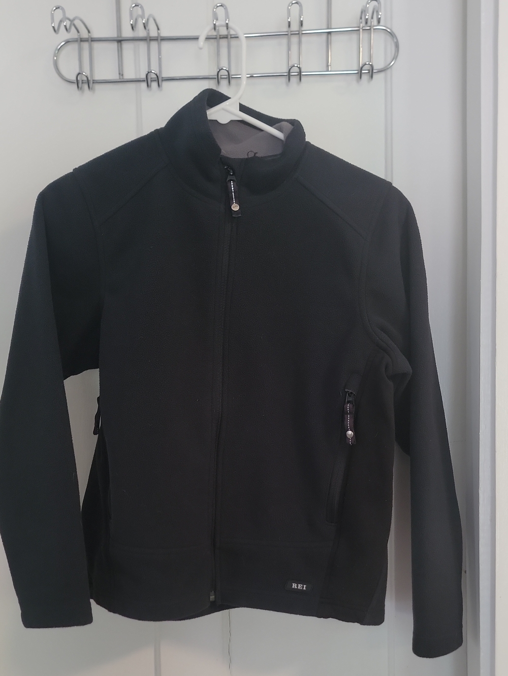 REI Black Kids Full-Zip Fleece Jacket